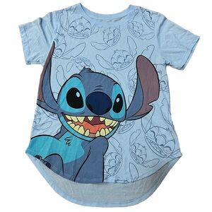 NWOT Disney LILO & Stich Tee Juniors M Blue